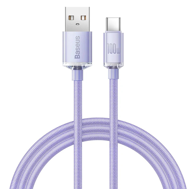 MobiCable™ - BASEUS pleciony kabel USB-A do USB-C (5A, Szybkie Ładowanie)