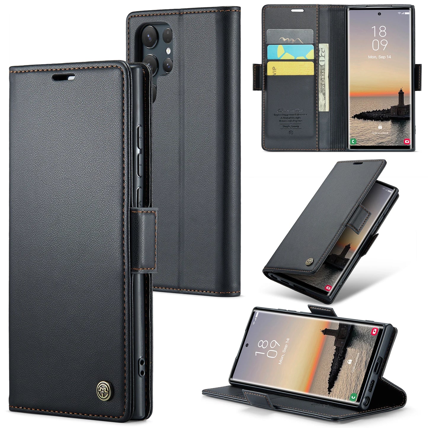 MobiCase™ - Skórzane etui z magnetycznym zapięciem i wodoodporną ochroną