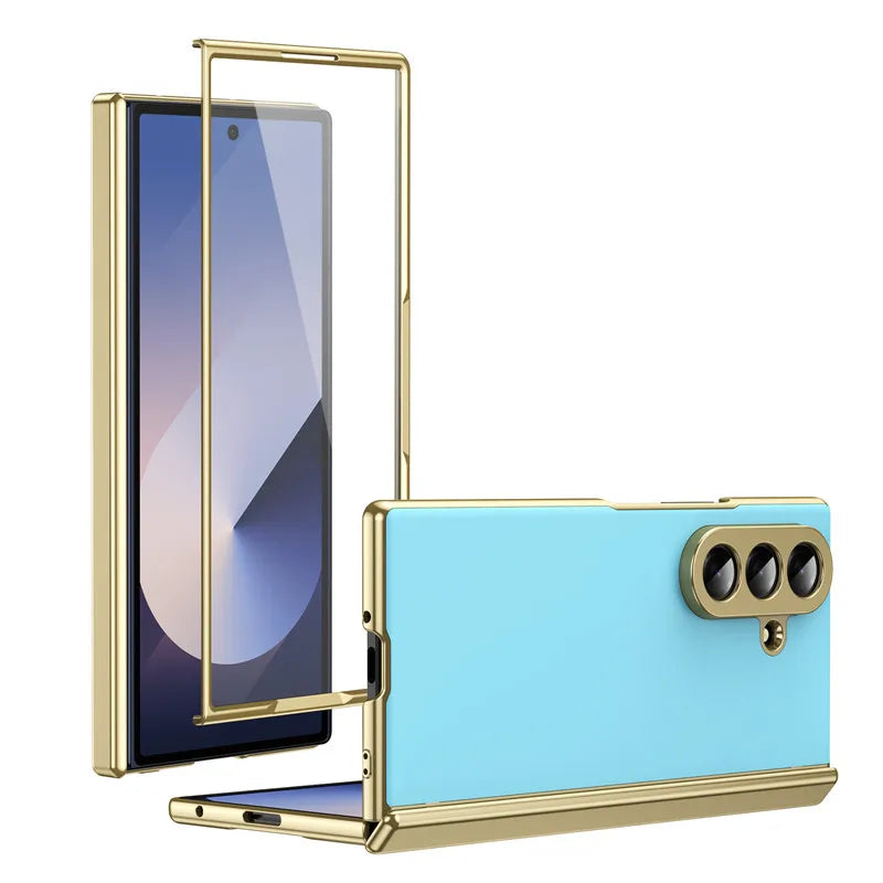 MobiCase™ - Luksusowe etui pancerne z ochroną aparatu i matowym szkłem – hartowane szkło + PC, typ bumper