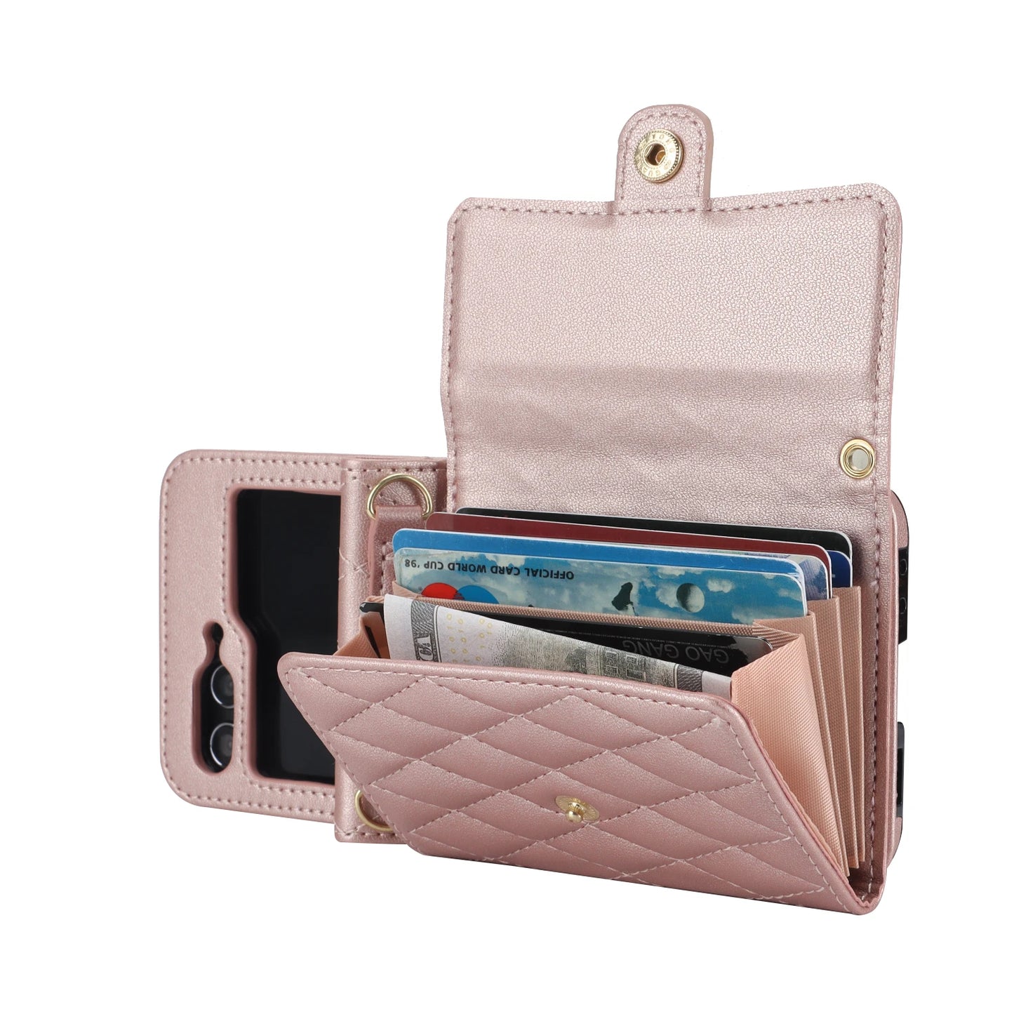 MobiCase™ - Etui na telefon – Stylowa torebka z portfelem i paskiem