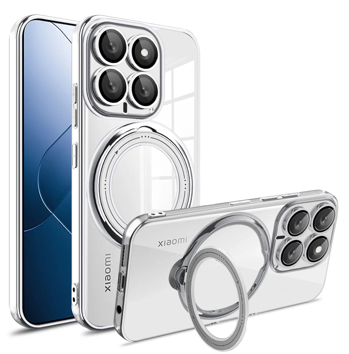 MobiCase™ - Magnetyczny bumper z obracaną ring podstawką do Xiaomi