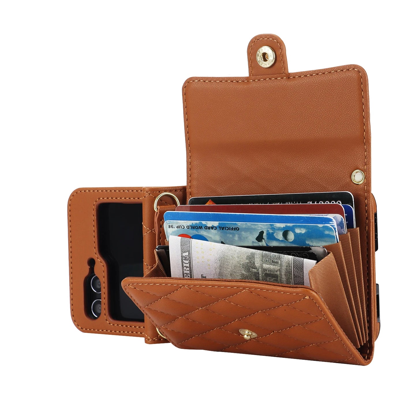MobiCase™ - Etui na telefon – Stylowa torebka z portfelem i paskiem