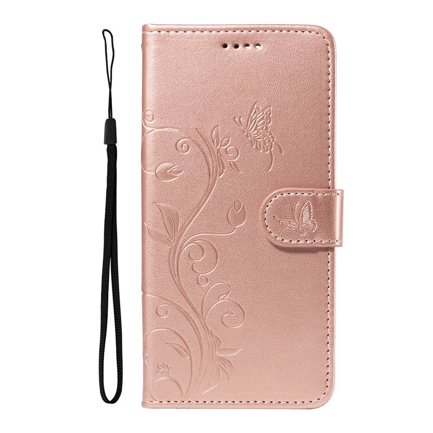 MobiCase™ - Skórzane etui z klapką, portfelem i smyczą