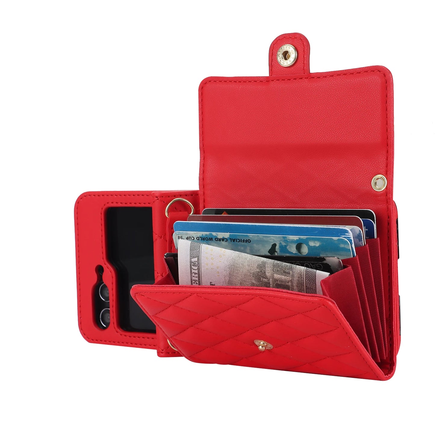 MobiCase™ - Etui na telefon – Stylowa torebka z portfelem i paskiem