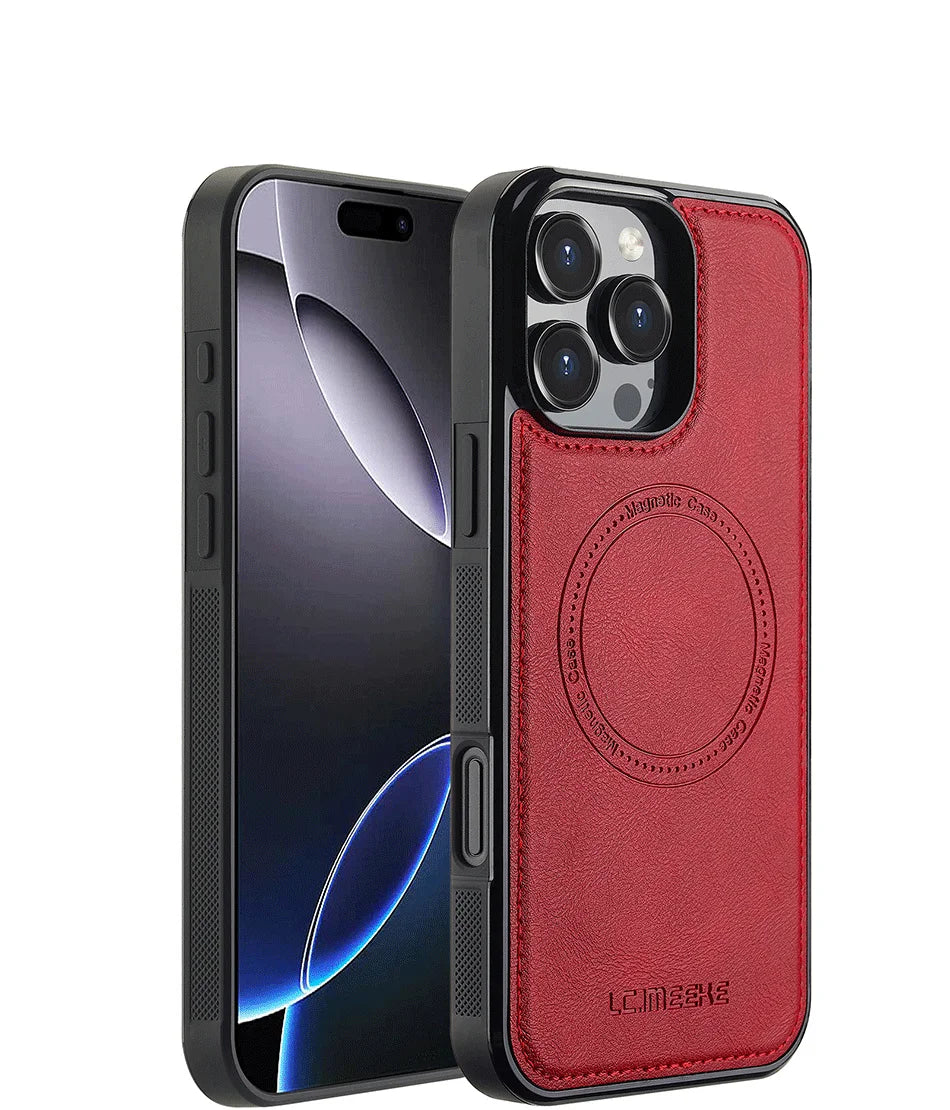 MobiCase™ - Skórzane etui magnetyczne do iPhone (11–16)