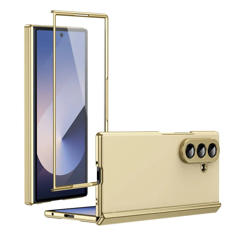 MobiCase™ - Luksusowe etui pancerne z ochroną aparatu i matowym szkłem – hartowane szkło + PC, typ bumper