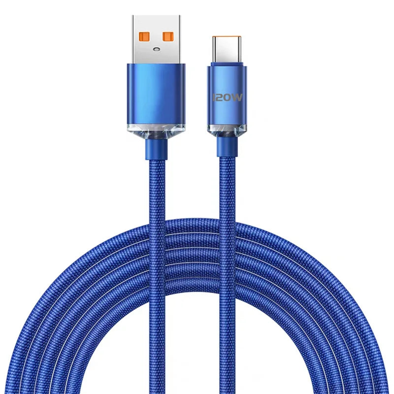 MobiCable™ - Szybki kabel USB-A do USB-C (6A, QC 3.0, 480Mbps, Pleciony) – wszechstronny i wytrzymały