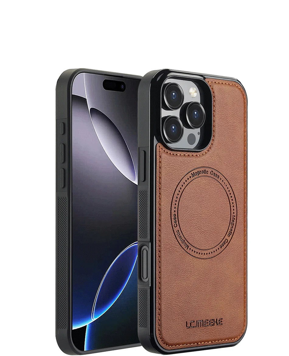 MobiCase™ - Skórzane etui magnetyczne do iPhone (11–16)