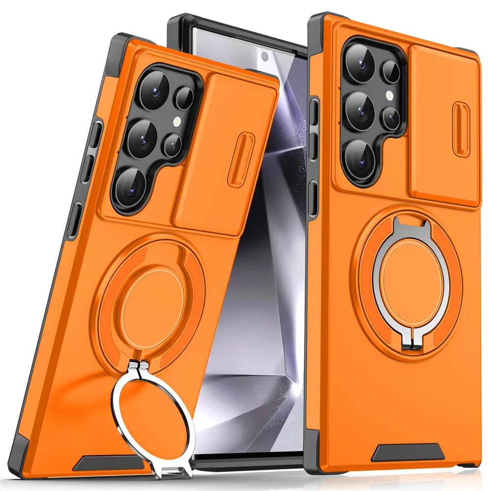 MobiCase™ - Pancerne etui ArmorMag z magnetycznym uchwyt + osłona aparatu – ochrona 360° dla smartfona