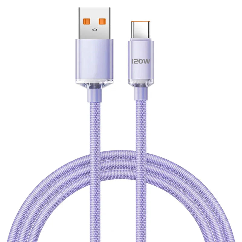 MobiCable™ - Szybki kabel USB-A do USB-C (6A, QC 3.0, 480Mbps, Pleciony) – wszechstronny i wytrzymały