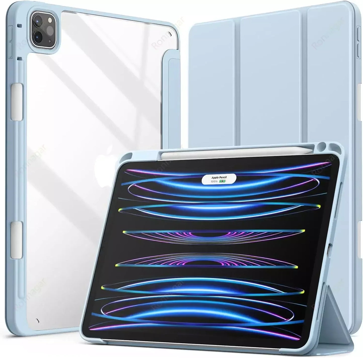 MobiCase™ - Twarde etui ochronne z podstawką i funkcją Auto-Wake do iPada 9.7–13" – kompatybilne z modelami 2017–2025