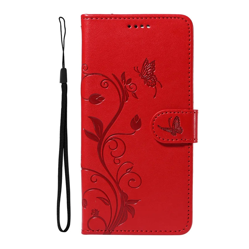 MobiCase™ - Skórzane etui z klapką, portfelem i smyczą