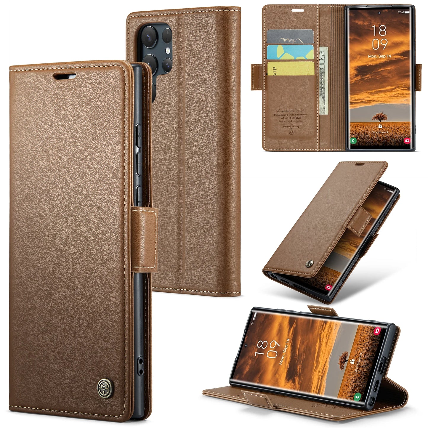 MobiCase™ - Skórzane etui z magnetycznym zapięciem i wodoodporną ochroną