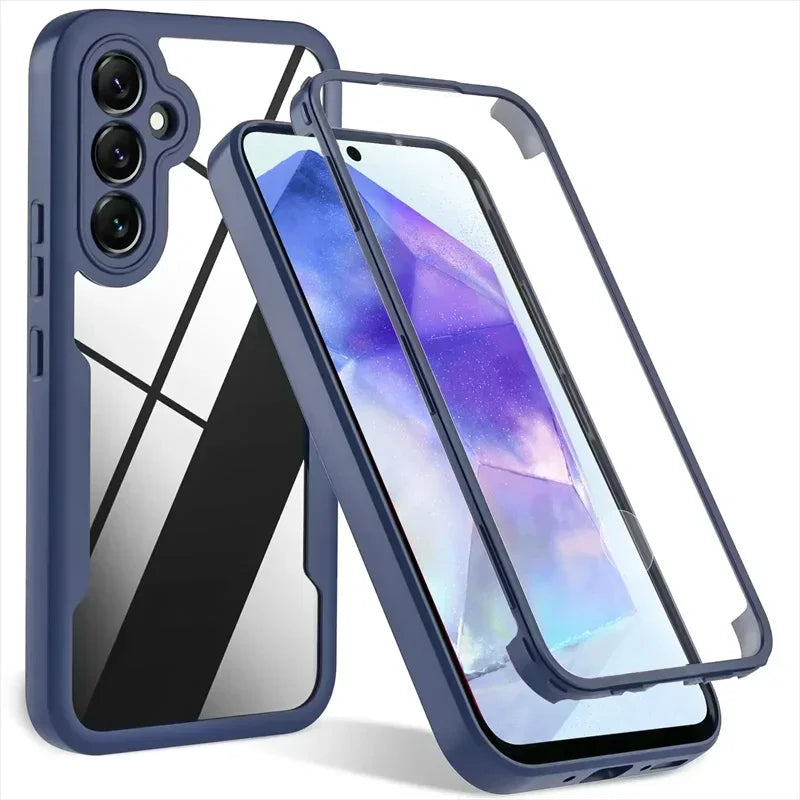 MobiCase™ - Przezroczyste etui hybrydowe z ochroną 360 do Samsunga