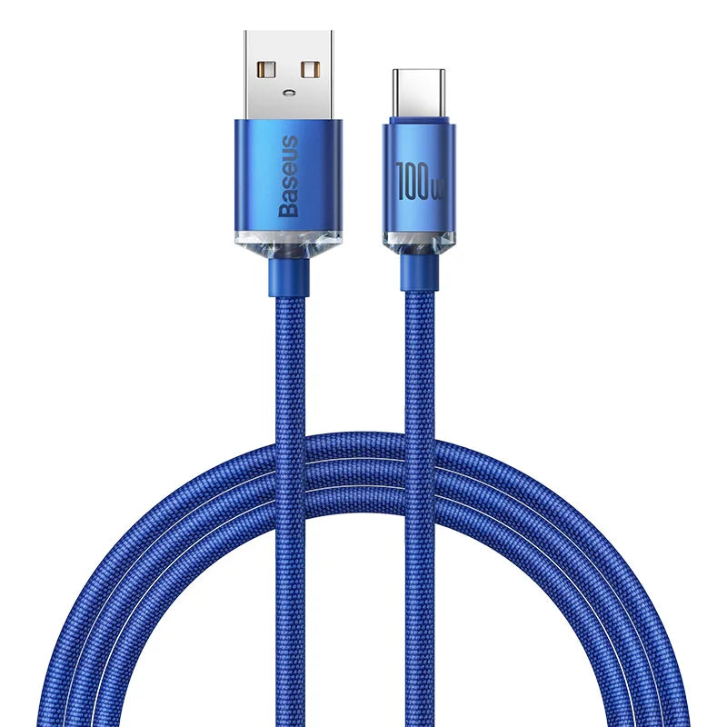 MobiCable™ - BASEUS pleciony kabel USB-A do USB-C (5A, Szybkie Ładowanie)