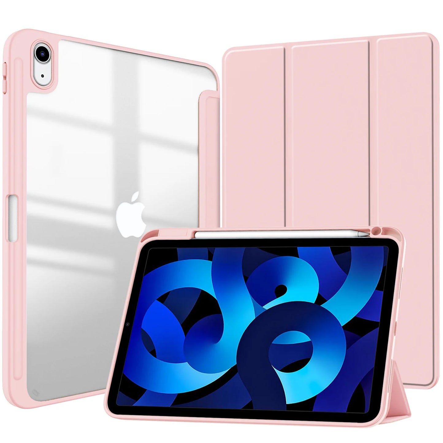 MobiCase™ - Skórzane etui ochronne z twardą konstrukcją do iPada 9.7–11" – stylowe, antywstrząsowe z paskowanym wzorem