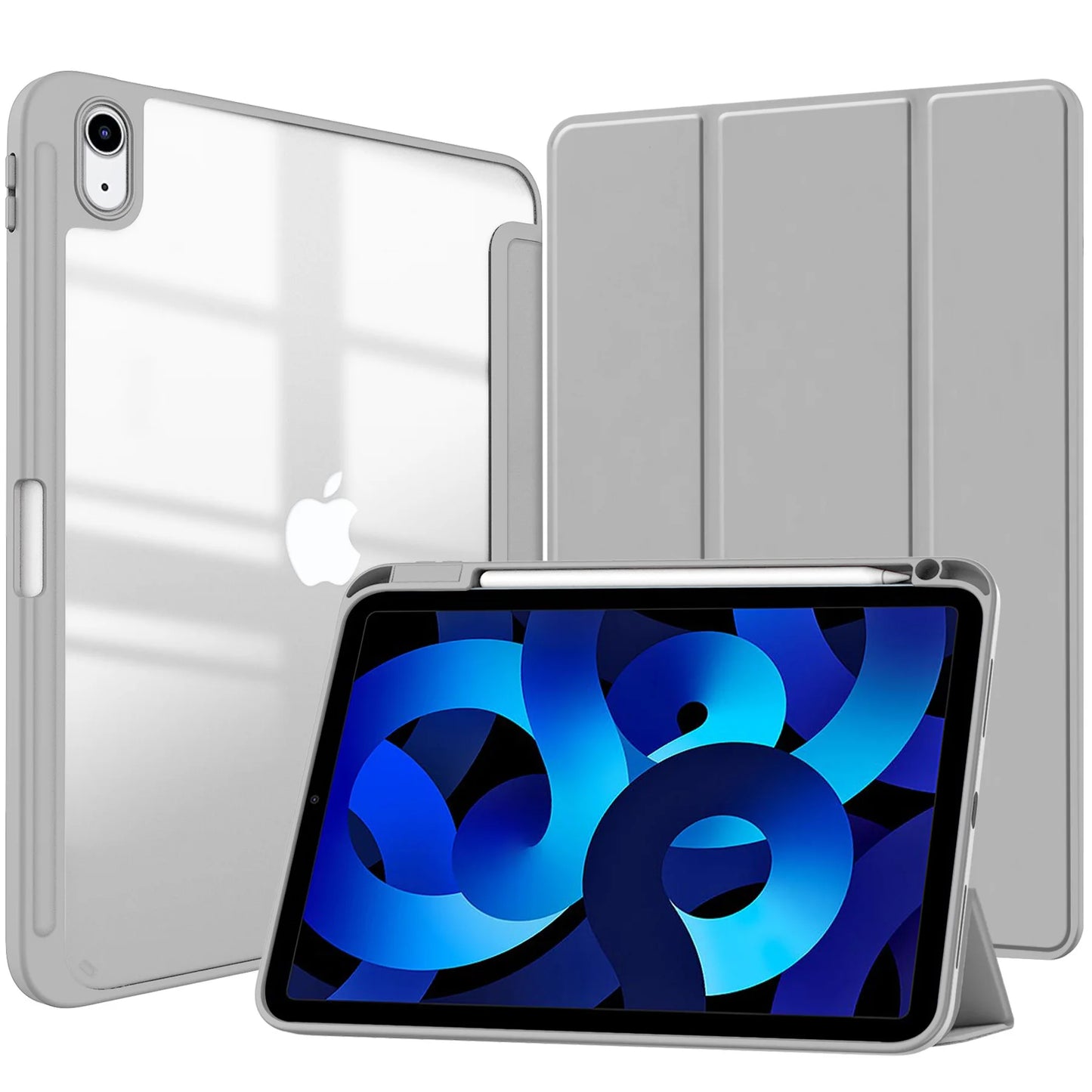 MobiCase™ - Skórzane etui ochronne z twardą konstrukcją do iPada 9.7–11" – stylowe, antywstrząsowe z paskowanym wzorem