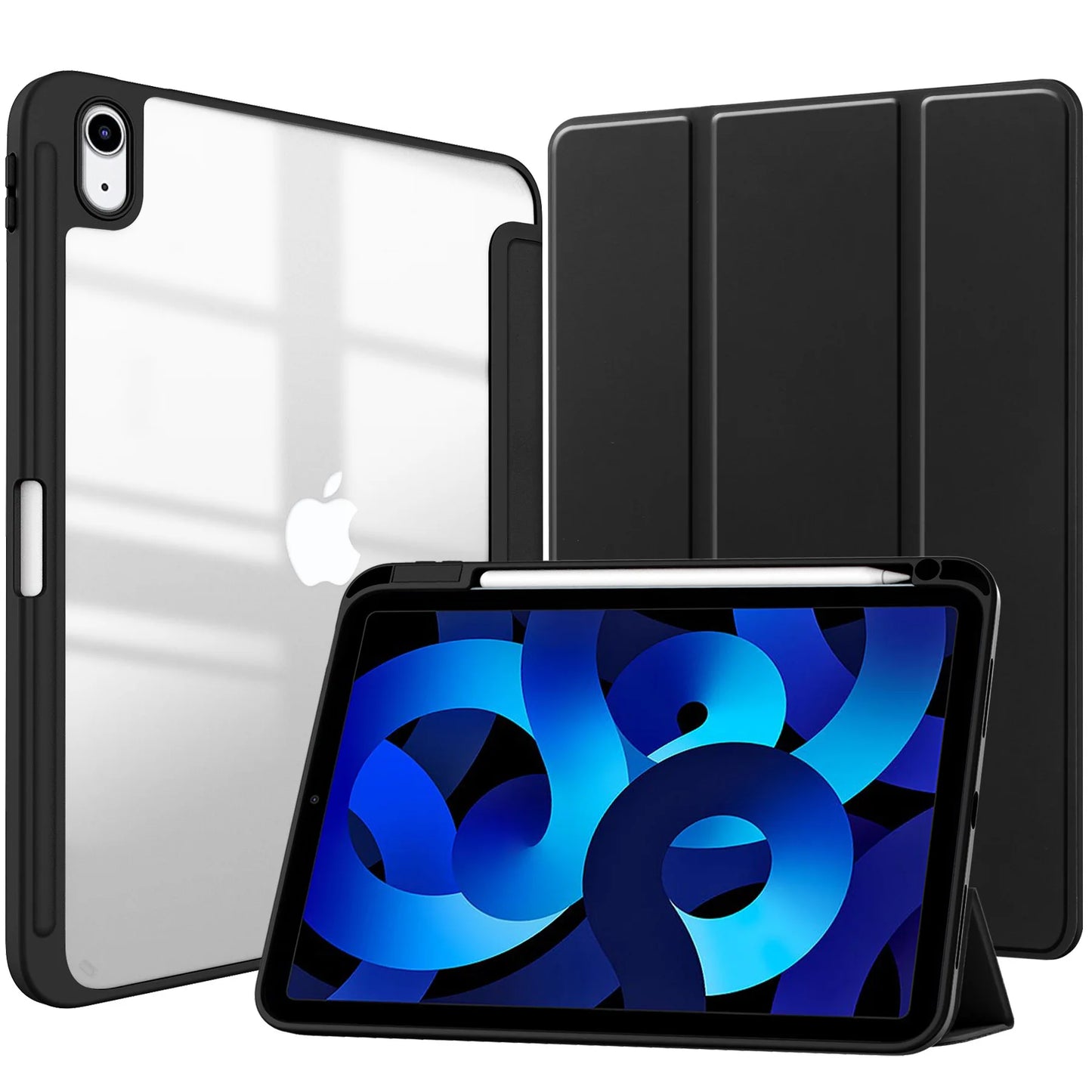 MobiCase™ - Skórzane etui ochronne z twardą konstrukcją do iPada 9.7–11" – stylowe, antywstrząsowe z paskowanym wzorem