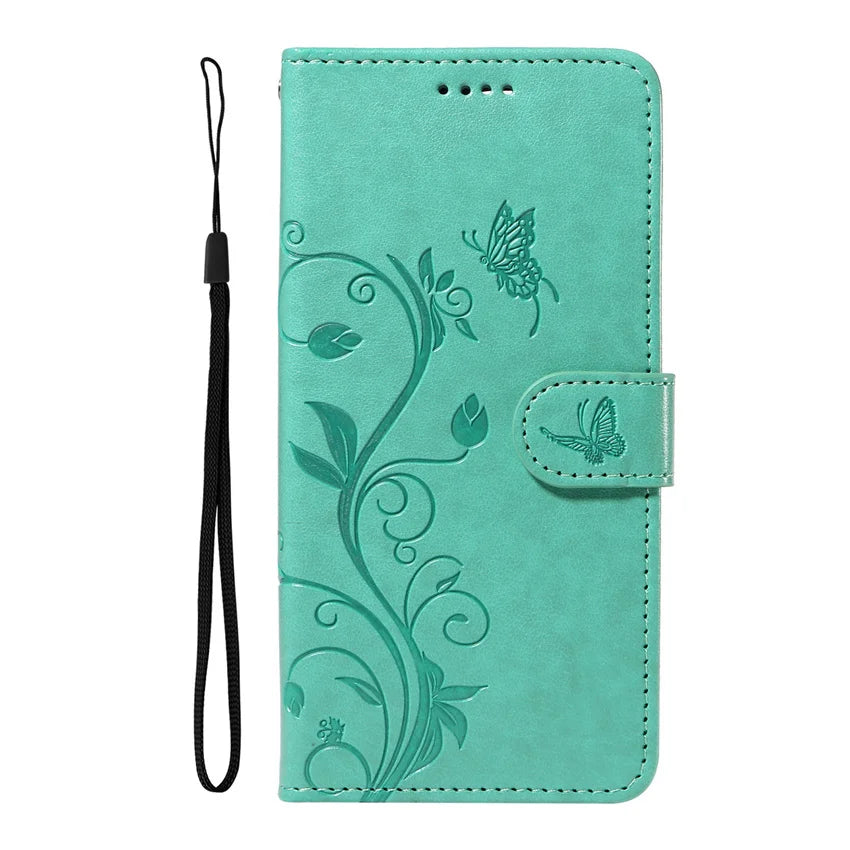 MobiCase™ - Skórzane etui z klapką, portfelem i smyczą