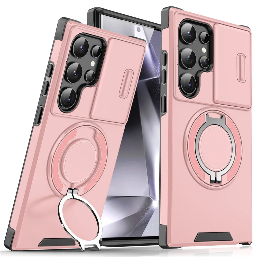 MobiCase™ - Pancerne etui ArmorMag z magnetycznym uchwyt + osłona aparatu – ochrona 360° dla smartfona