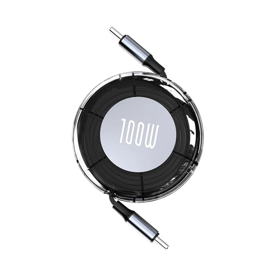 MobiCable™ - NNBILI retrakcyjny kabel USB-C do USB-C (6A, Silikonowy, Szybkie ładowanie)