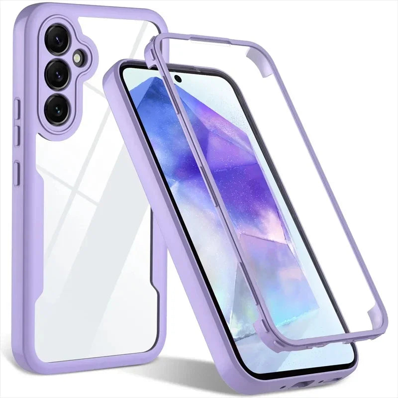 MobiCase™ - Przezroczyste etui hybrydowe z ochroną 360 do Samsunga