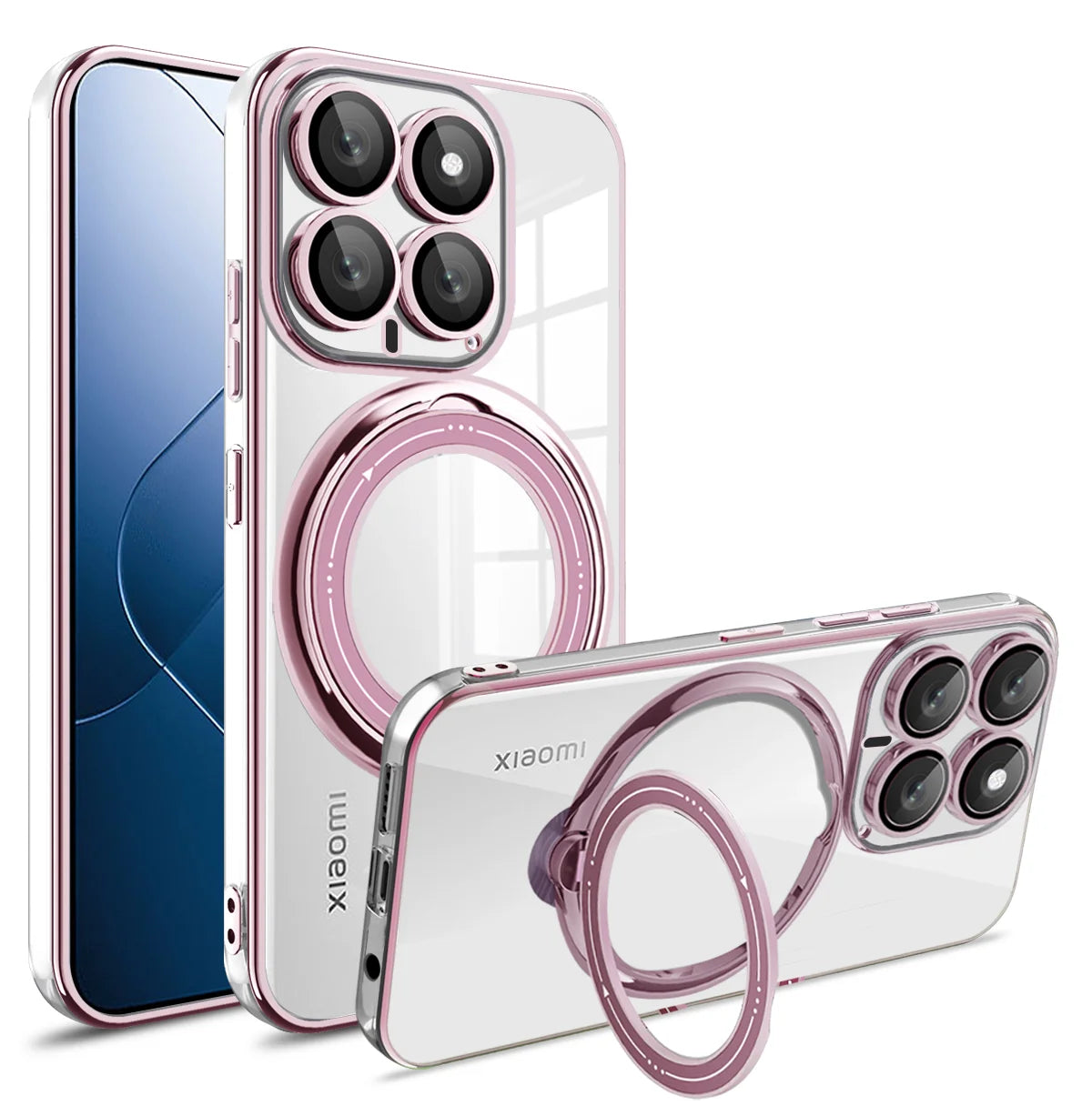 MobiCase™ - Magnetyczny bumper z obracaną ring podstawką do Xiaomi