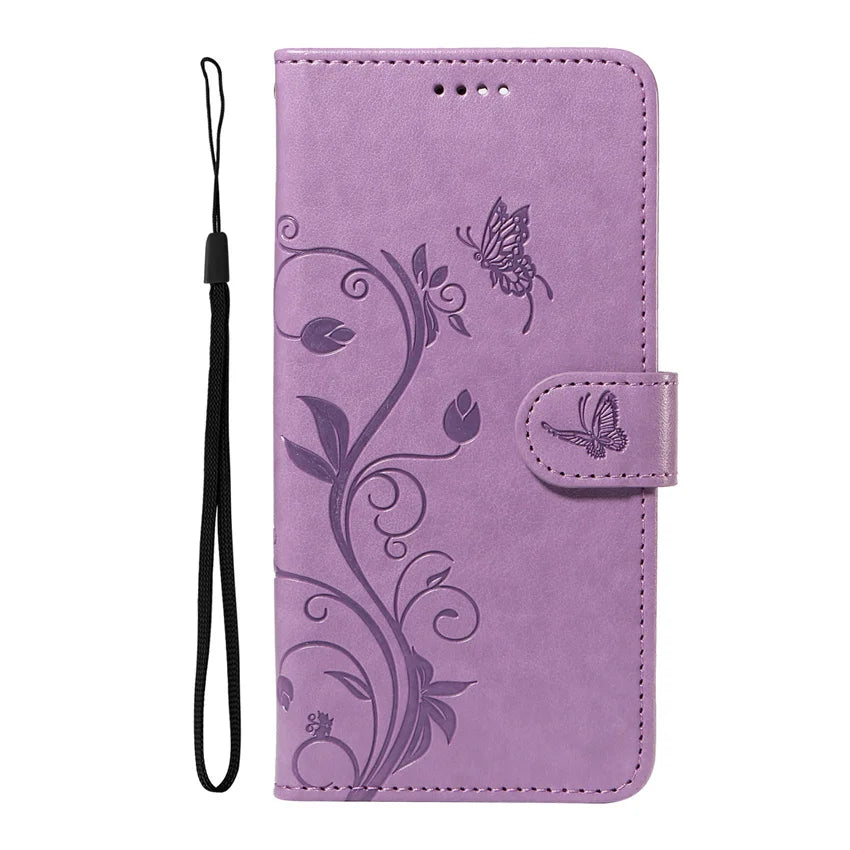 MobiCase™ - Skórzane etui z klapką, portfelem i smyczą
