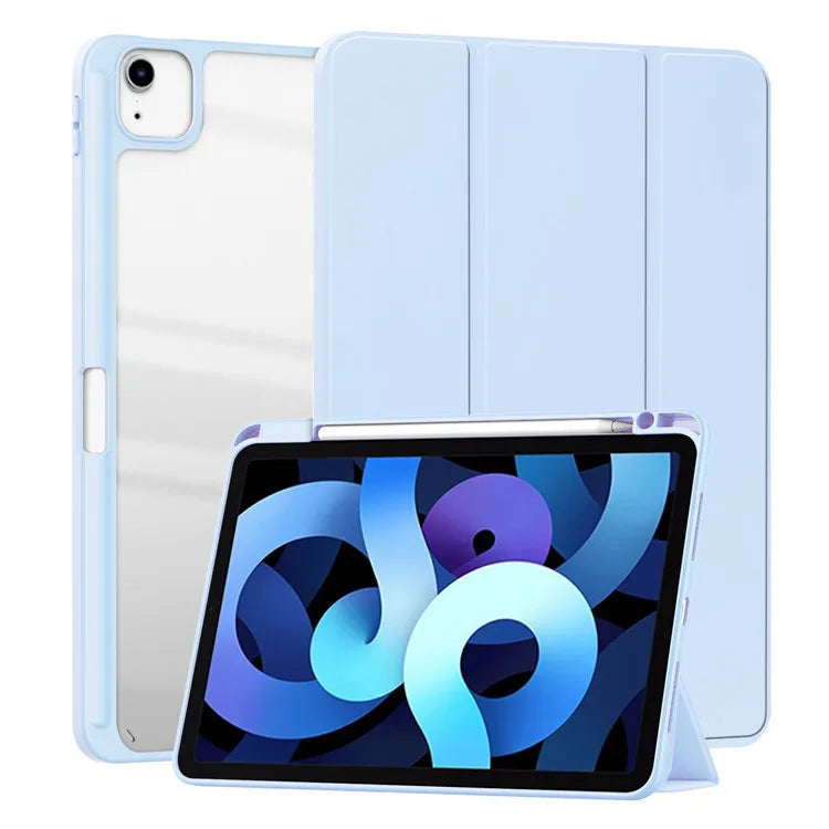 MobiCase™ - Skórzane etui ochronne z twardą konstrukcją do iPada 9.7–11" – stylowe, antywstrząsowe z paskowanym wzorem