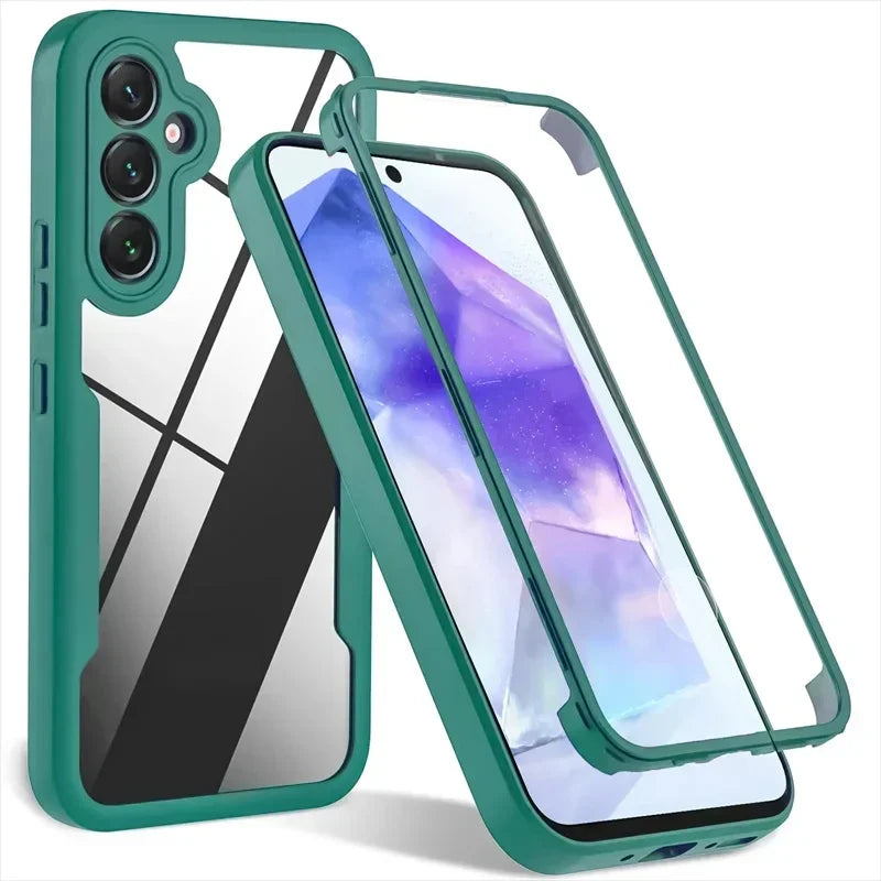 MobiCase™ - Przezroczyste etui hybrydowe z ochroną 360 do Samsunga