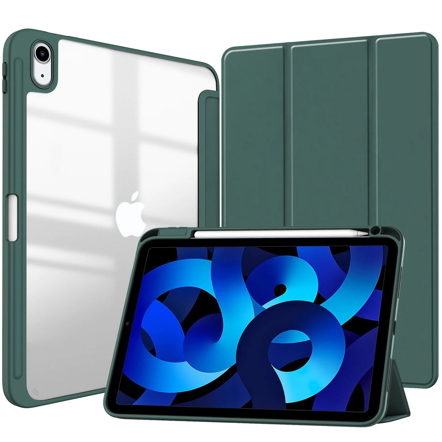 MobiCase™ - Skórzane etui ochronne z twardą konstrukcją do iPada 9.7–11" – stylowe, antywstrząsowe z paskowanym wzorem