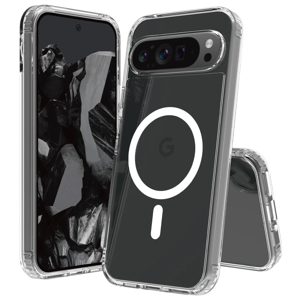 MobiCase™ - Przezroczyste magnetyczne etui akrylowe z ochroną przed wstrząsami – lekkie i stylowe Half-Wrapped Case