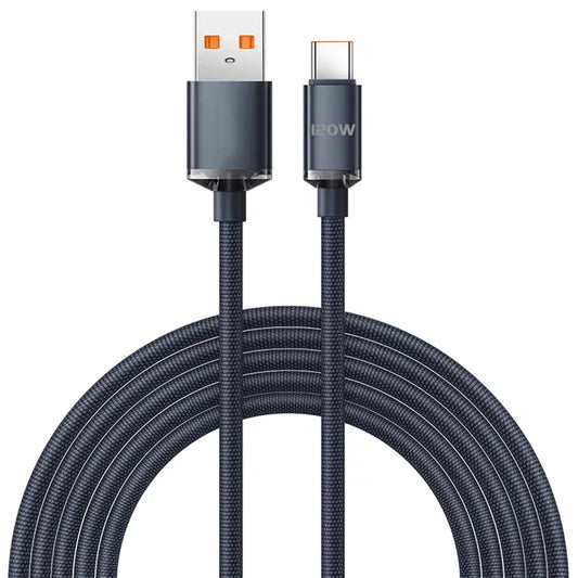 MobiCable™ - Szybki kabel USB-A do USB-C (6A, QC 3.0, 480Mbps, Pleciony) – wszechstronny i wytrzymały