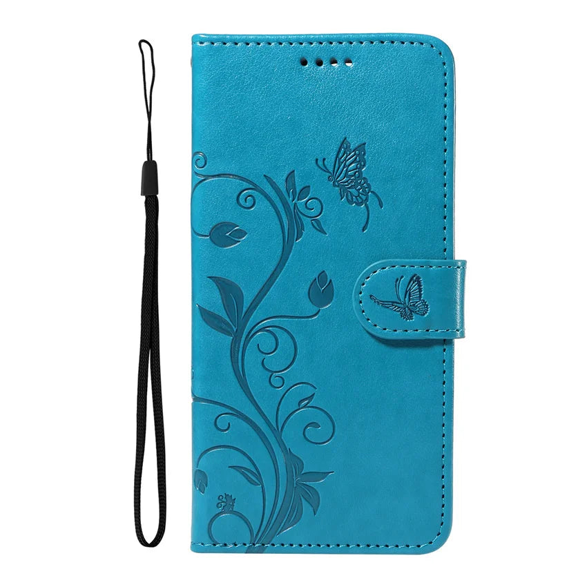 MobiCase™ - Skórzane etui z klapką, portfelem i smyczą